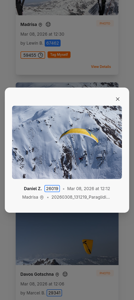 The discovery page with a preview